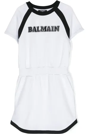 Balmain Robe en jersey à logo imprimé