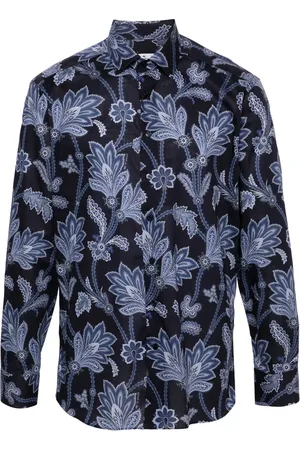 Etro Chemise en popeline à fleurs