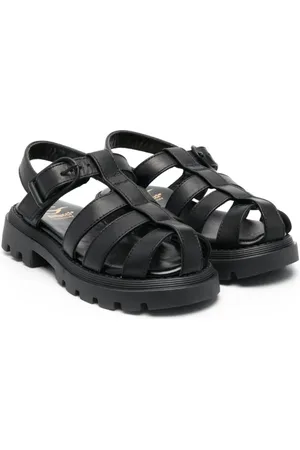 GALLUCCI Sandales en cuir à boucles