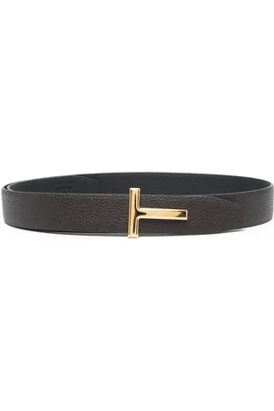 Tom Ford Ceinture en cuir à plaque T