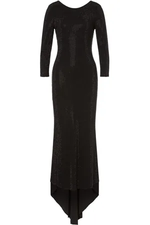 Serafini Robe longue à ornements strassés