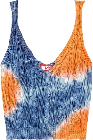 Diesel Haut crop en maille torsadée
