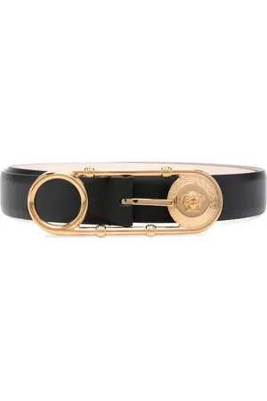 VERSACE Ceinture Safety Pin en cuir