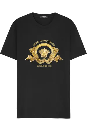 VERSACE T-shirt Coupe Blason à broderies