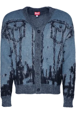 Diesel Cardigan K-Petalo en maille intarsia