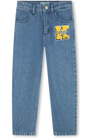Kenzo Jean droit à logo appliqué