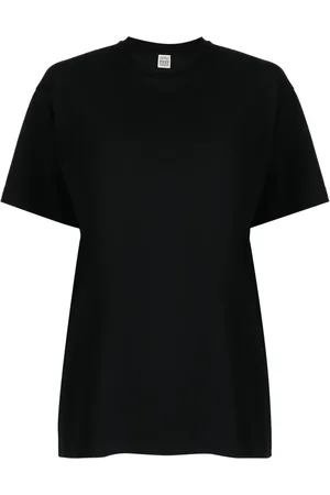 Totême T-shirt en coton à col rond