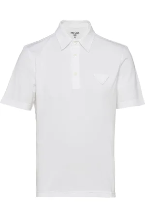 Prada Polo en coton à patch logo