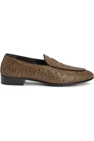 Giuseppe Zanotti Mocassins Rudolph en cuir à plaque logo