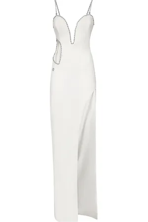 Philipp Plein Robe Cady à coupe longue