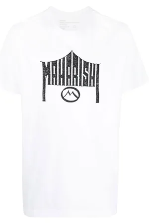 Maharishi T-shirt en coton biologique à logo imprimé