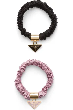 Prada Lot de deux chouchous à breloque logo