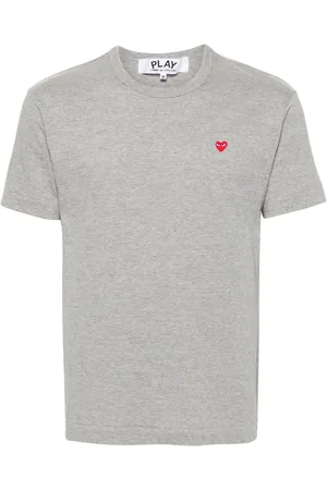 Comme des Garçons T-shirt en coton à patch cœur