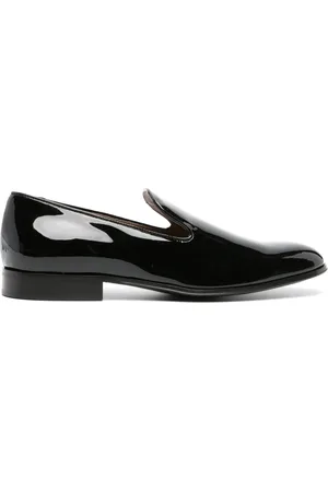 Gianvito Rossi Mocassins en cuir à fini verni