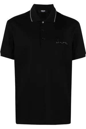 VERSACE Polo Nautical à logo strassé
