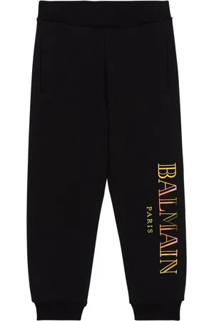 Balmain Pantalon de jogging à logo brodé