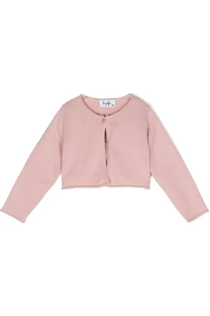 Il gufo Cardigan en coton à coupe courte
