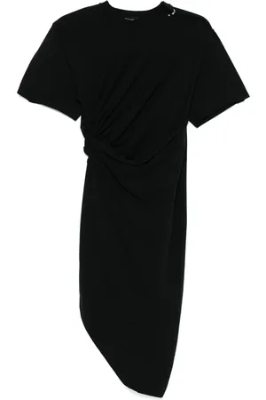 MUGLER Robe mi-longue à détails de piercings
