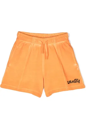 MARCELO BURLON Short de sport en coton à logo imprimé