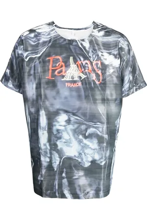 DOUBLET T-shirt en coton à imprimé graphique