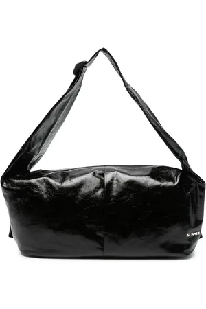 SUNNEI Sac porté épaule en cuir froissé
