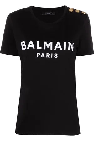 Balmain T-shirt à logo imprimé