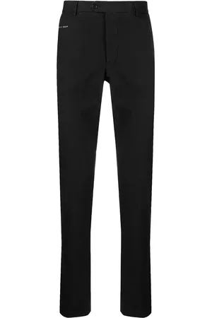 Philipp Plein Pantalon chino à plaque logo
