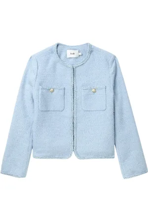 B+AB Veste en tweed à bords tressés