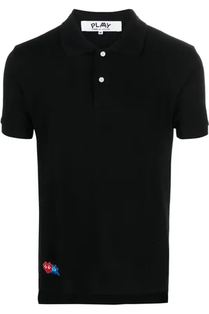 Comme des Garçons X Invader polo à logo appliqué