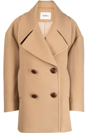 GOEN.J Caban oversize à boutonnière croisée