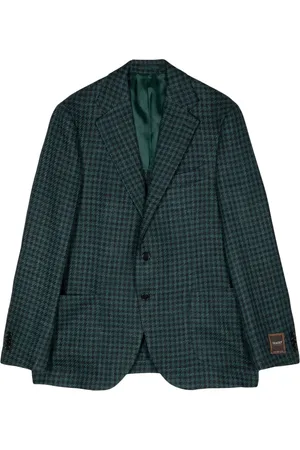 MAN ON THE BOON. Blazer boutonné à carreaux