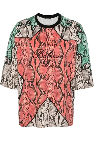 Balmain T-shirt en coton à slogan imprimé