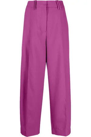 Ganni Pantalon de tailleur à design plissé