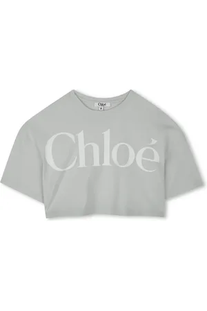 Chloé T-shirt crop à logo imprimé