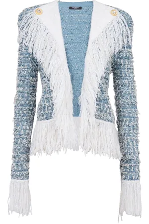 Balmain Veste à franges