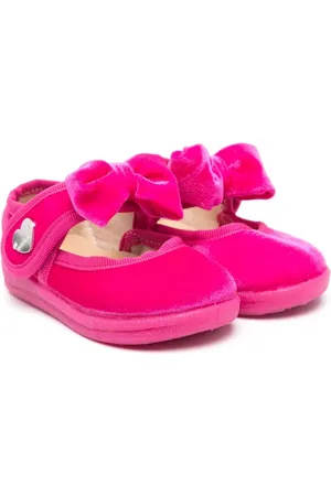 MONNALISA Ballerines en velours à détail de nœud