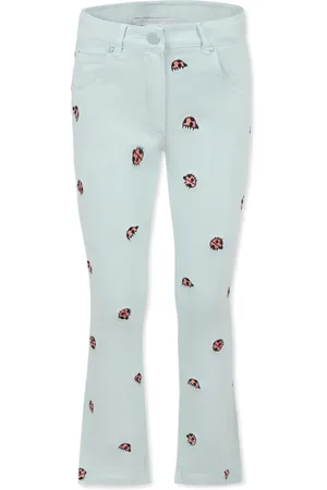 Stella McCartney Jean à broderies coccinelle