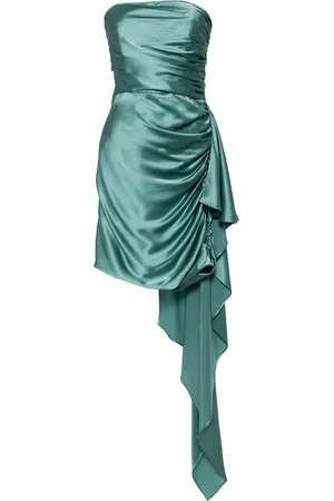 Michelle Mason Robe-bustier courte à design drapé