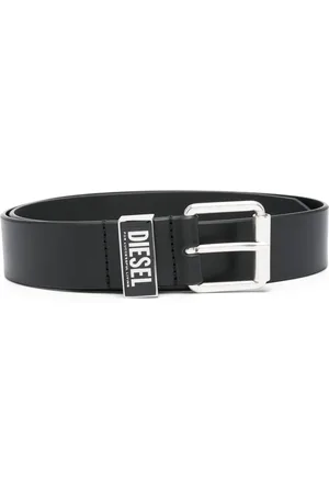 Diesel Ceinture en cuir à plaque logo