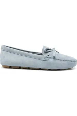 Prada Mocassins en daim à logo émaillé