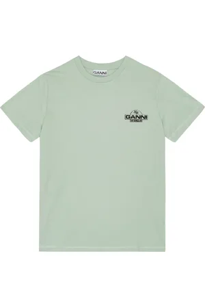 Ganni T-shirt en coton à logo imprimé
