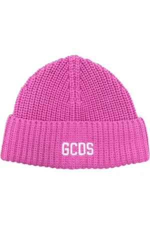 GCDS Bonnet en maille à logo brodé