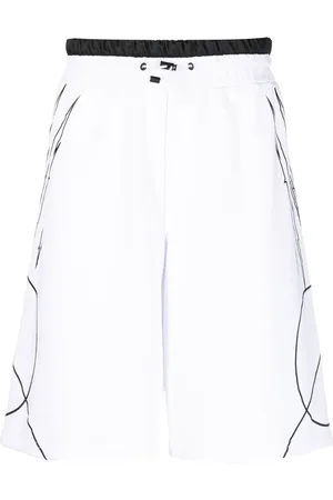 Philipp Plein Short Scratch à taille élastiquée