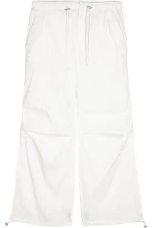 B+AB Pantalon en coton à lien de resserrage