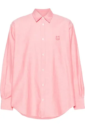 Maison Kitsuné Chemise en coton à logo brodé