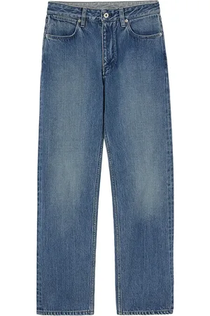 Jil Sander Jean droit à patch logo