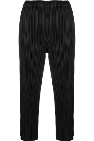 PLEATS PLEASE ISSEY MIYAKE Pantalon court à design plissé