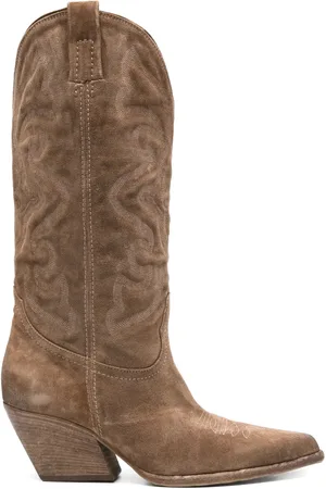 Elena Iachi Bottines 55 mm en daim