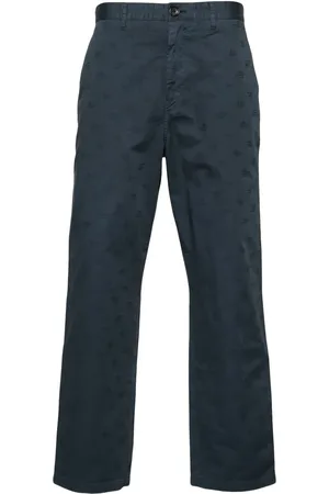 Paul Smith Pantalon droit à logo en jacquard