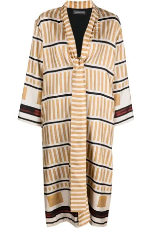 LORENA ANTONIAZZI Robe-caftan à imprimé abstrait